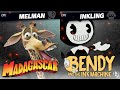 MELMAN VS BENDY! || MADAGASCAR VS BENDY AND THE INK MACHINE IN SUPER SMASH BROS ULTIMATE