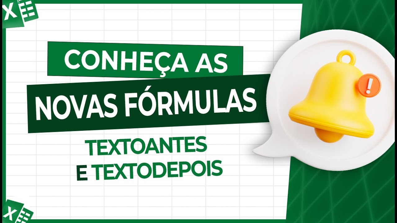 Novas Fórmulas do Excel- TEXTOANTES e TEXTODEPOIS