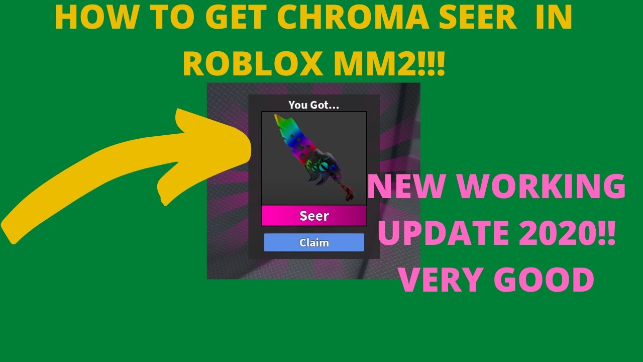 How To Get Free C Seer In Roblox Mm2 New Update Working 2020 Update Youtube - roblox seer