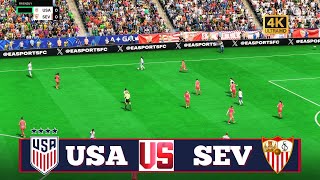 FC 25 - United States W vs. Sevilla FC W - April 16, 2025 - Women's Friendly - PS5 Gameplay [4K]