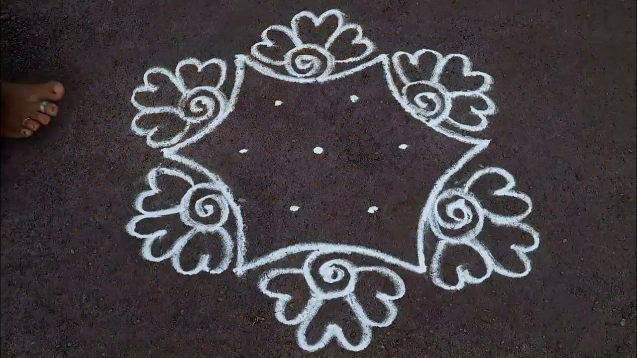 sankranti special rangoli design newyear rangoli 5*3dots Anu ...