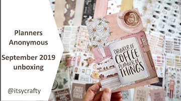 Planners Anonymous September 2019 Unboxing | Barista Brunch