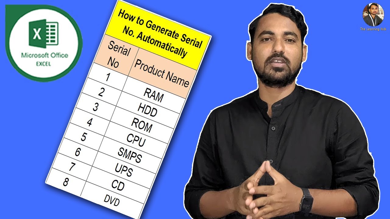 How To Generate Serial No Automatically In Excel Auto Serial Number How To Generate Serial No Automatically In Excel Auto Serial Number