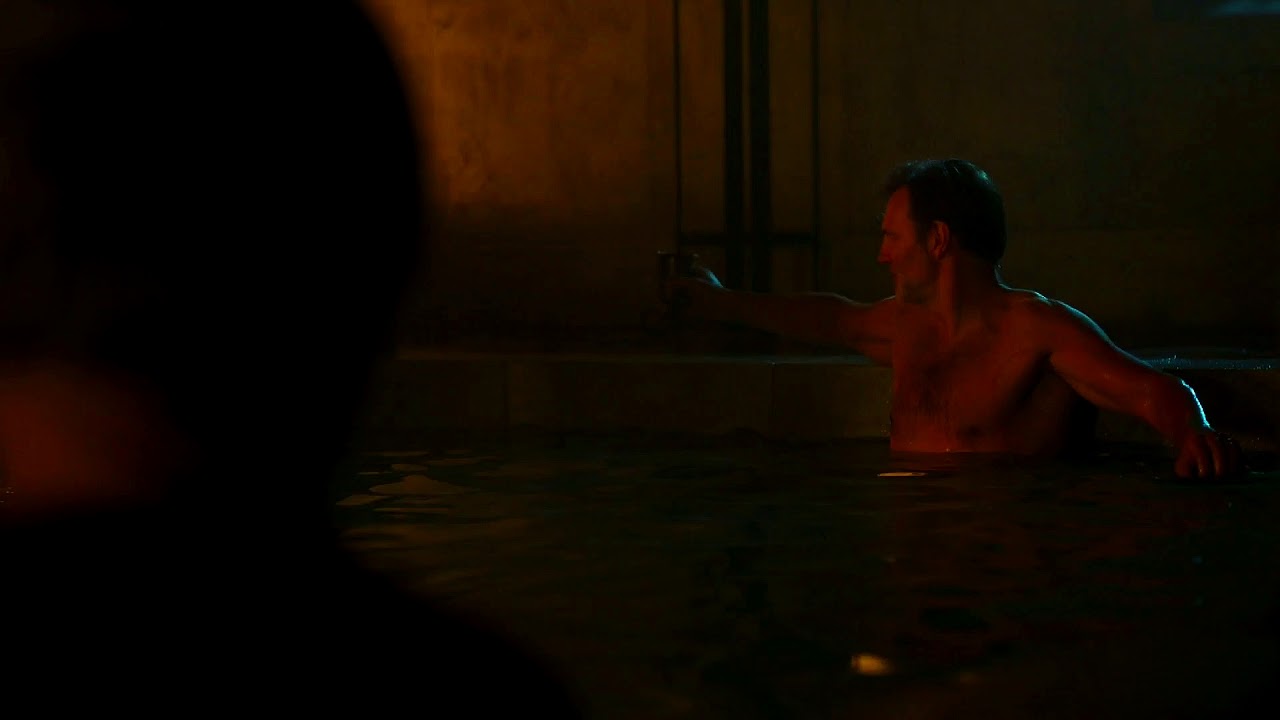 Britannia 2x01 - Aulus with Emperor Claudius - You're a God or wha cunt?