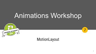 MotionLayout Workshop, Yahor Urbanovich@EPAM