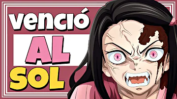 ¿Cómo Nezuko vence el sol?