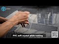 Pvc soft crystal plate cutting