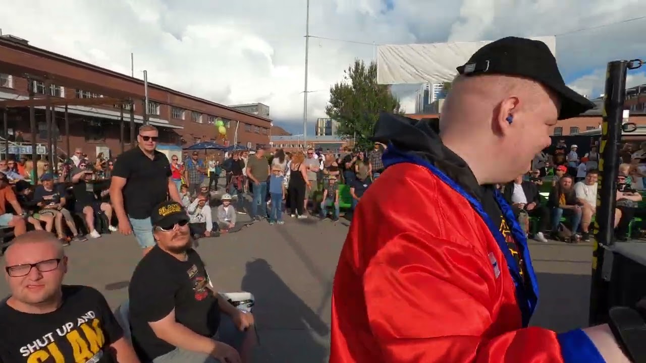 Pro Wrestling: Hell City Slam! IV -  UncleSamPatriot breaks coconut. 