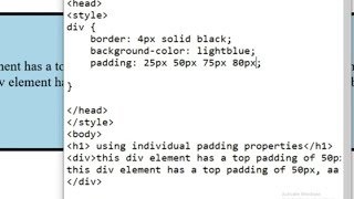 Css padding shorthand property lesson:9(part-4)