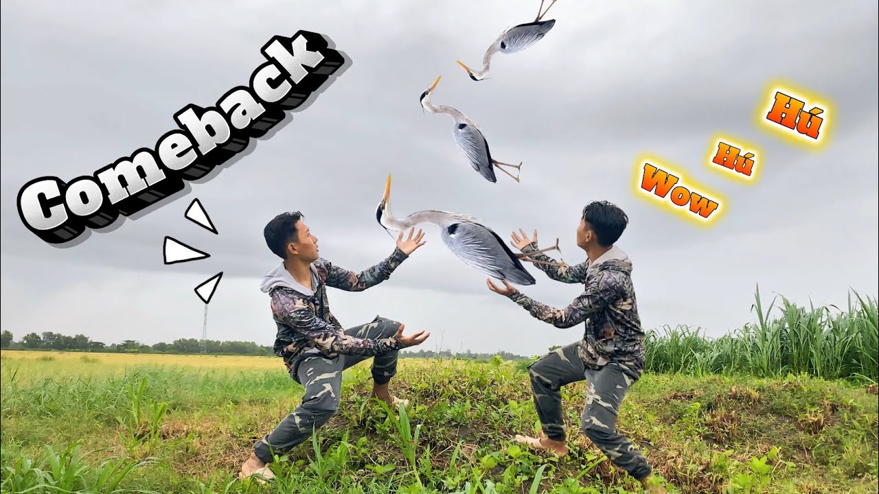 Cầm Ná Cao Su Dầm Mưa Giữa Cơn Bão Số 5 Hạ Gục Siêu Khổng Lồ Xám || Tiến Đạt SlingShot