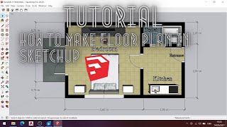 Cara Membuat Floorplan Dengan Sketchup | Kelompok 10 | 2020 | Universitas Diponegoro
