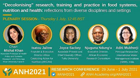 ANH2021: “Decolonising” research, training and practice in food systems, nutrition and health