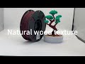 PRINTROO High-Speed Wood PLA 3D Filament 1.75mm 1KG Plastic Spool Real Wood Texture for 3D Printing