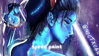 [Speed Painting] Blue Light | Illustration