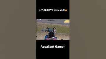 Intense 1v3 MG3 Clutch in BGMI 🔥 | Insane Comeback Short #bgmi