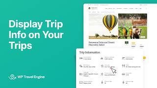 How to Display Trip Info on Your Trips | WP Travel Engine
