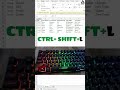Quick Excel Filter Shortcut in 2 Seconds!