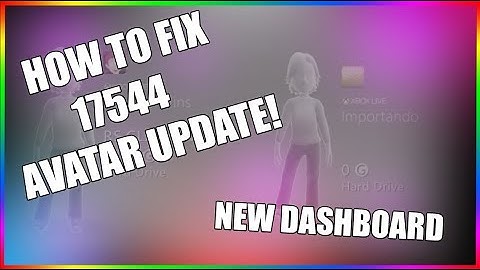 HOW TO FIX AVATAR UPDATE *17544* [JTAG/RGH] NEW DASHBOARD UPDATE
