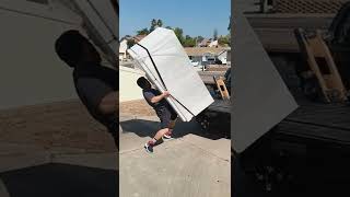 how to properly pickup a fridge and load on pick up truck .