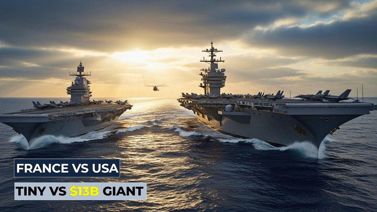 France’s Tiny Nuclear Carrier vs. America’s $13 Billion Giant