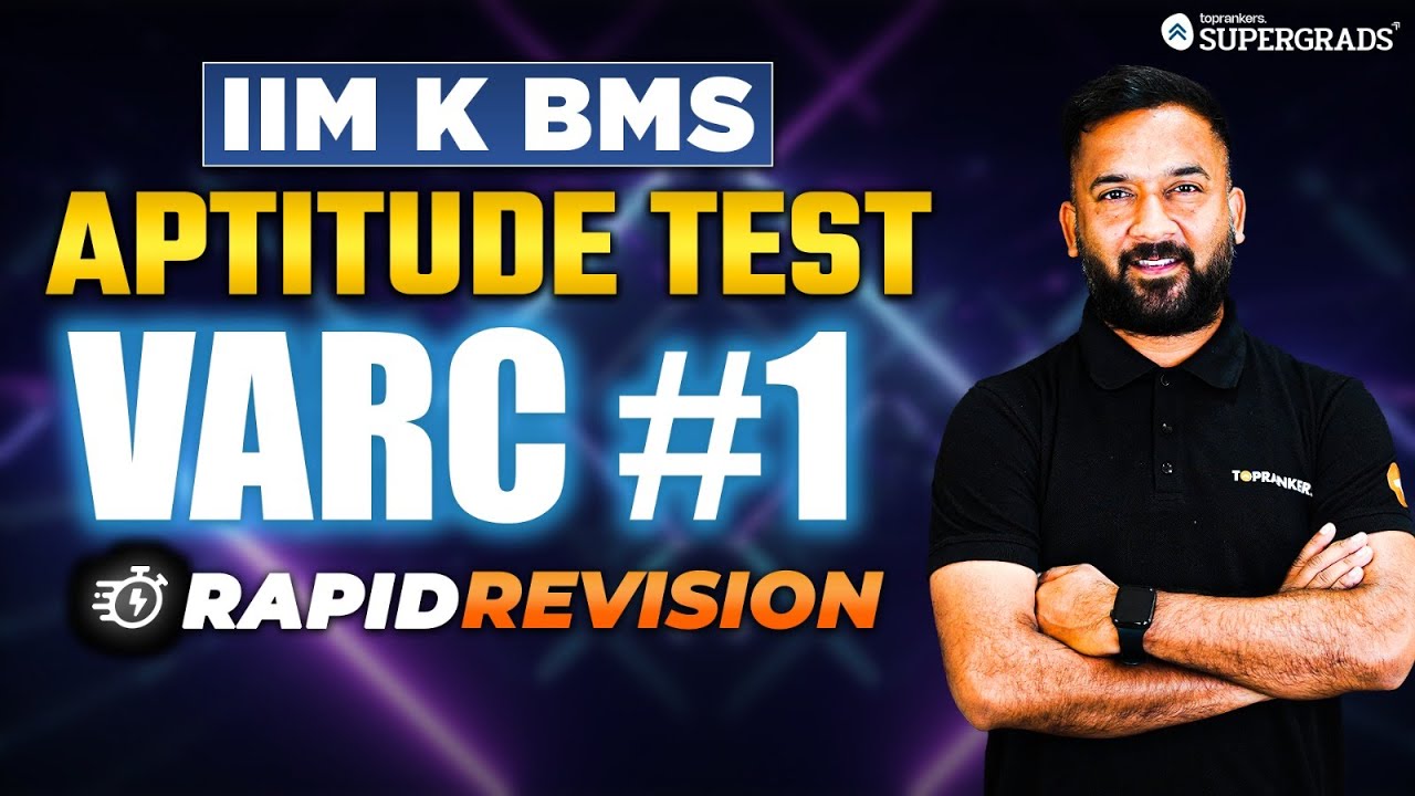IIM Kozhikode BMS Aptitude 2025 Preparation 🏻| Rapid Revision Series ...