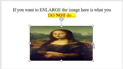 How to ENLARGE images without distortion