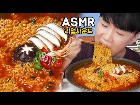 옥탑방 열라면 리얼사운드 먹방 Yeul Ramen (My favorite ramen) ENG Mukbang ASMR DoNam 도남이먹방