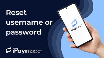 Reset username or password