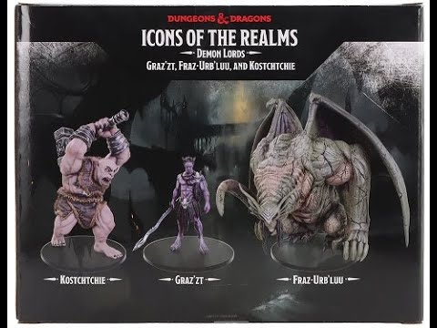 D&D Icons of the Realms, Demon Lords, Graz'zt, Fraz-Urb'Luu, and ...