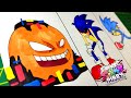 dibujo FRIDAY NIGHT FUNKIN PIBBY CORRUPTED Annoying Orange VS Sonic.EXE “SLICED” | DRAWING PIBBY FNF