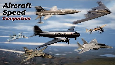 Aircraft Speed Comparison in 3d