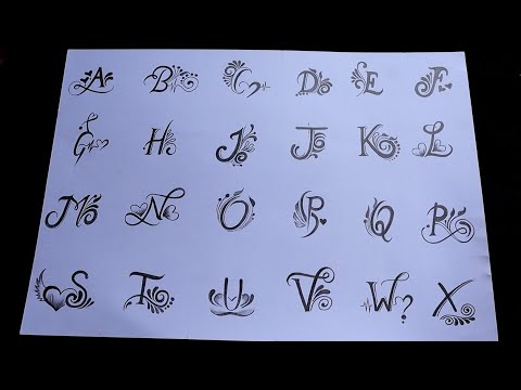 I did draw A2Z letter tattoo designs 😲 must watch || amazing letter tattoos