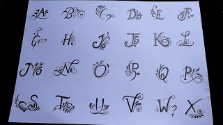 I did draw A2Z letter tattoo designs 😲 must watch || amazing letter tattoos