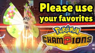 I'm STILL begging you to use your favorites! Pokemon Champions VGC Ranked Competitive Battles!