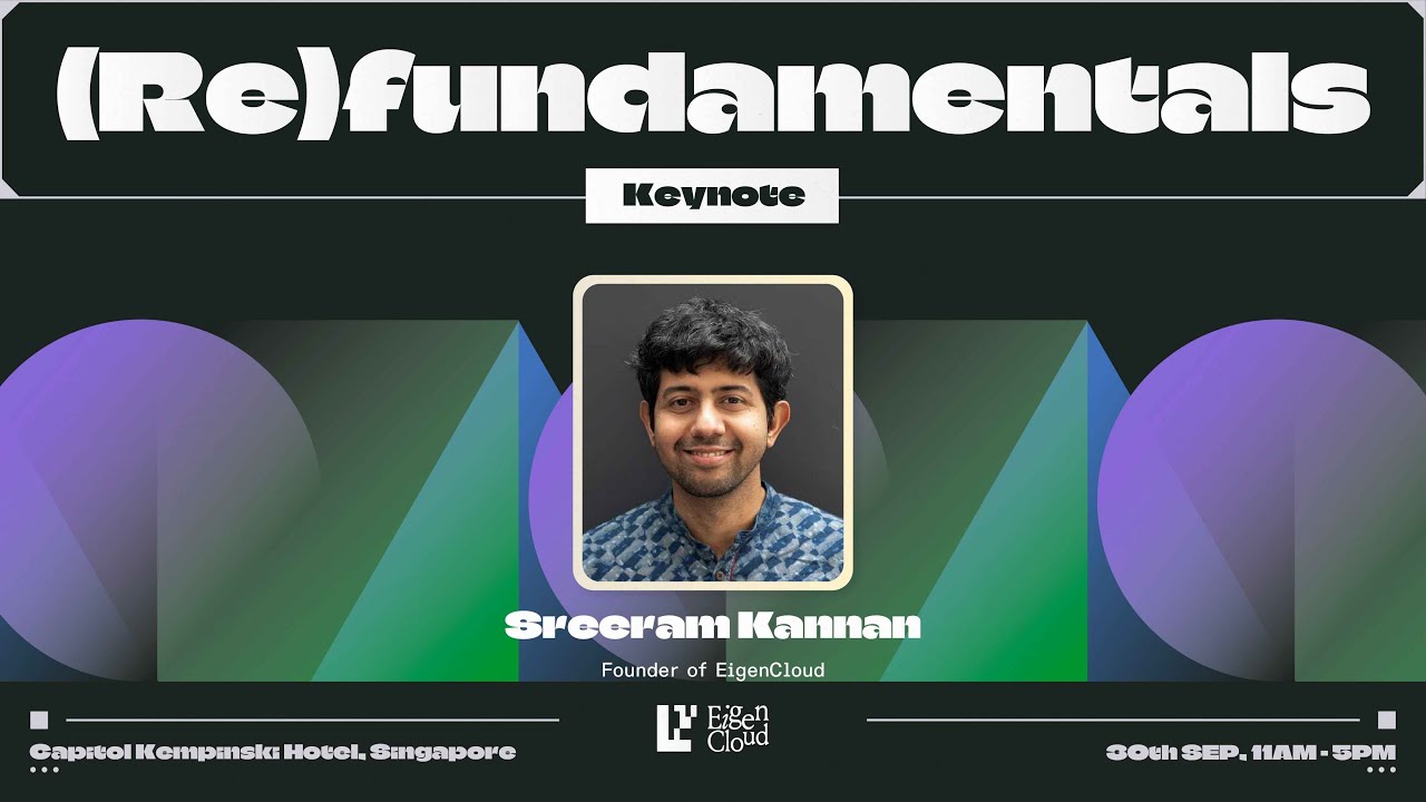 Keynote by Sreeram Kannan, founder of EigenLayer