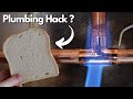 Soldering copper pipes with water inside  plumbing diy