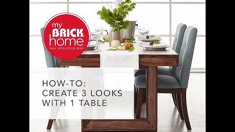 How To Create 3 Looks with 1 Dining Table | The Brick