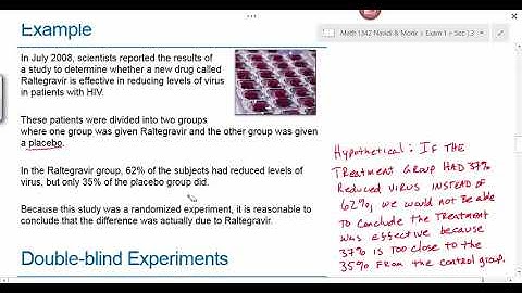 Math 1342 Navidi Sec 1 3 Design of Experiments Lecture