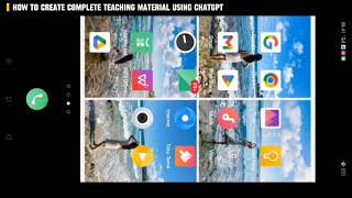 How to make complete teaching material using ChatGPT