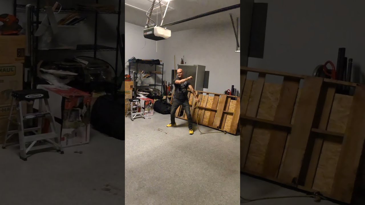 ICYMI Piercing The Target With Rope Dart Then Smashing It As I Pull Back Like Scorpion 