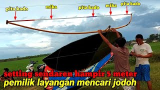 SETTING SENDAREN MIKA 5 METER  LAYANGAN MOTIF GARUDA SUARA SEPERTI PESAWAT TERBANG