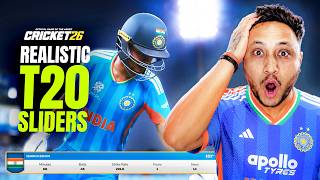 CRICKET 26 SLIDERS For T20 Realistic Cricket Game [No Changes Required In FUTURE Updates]