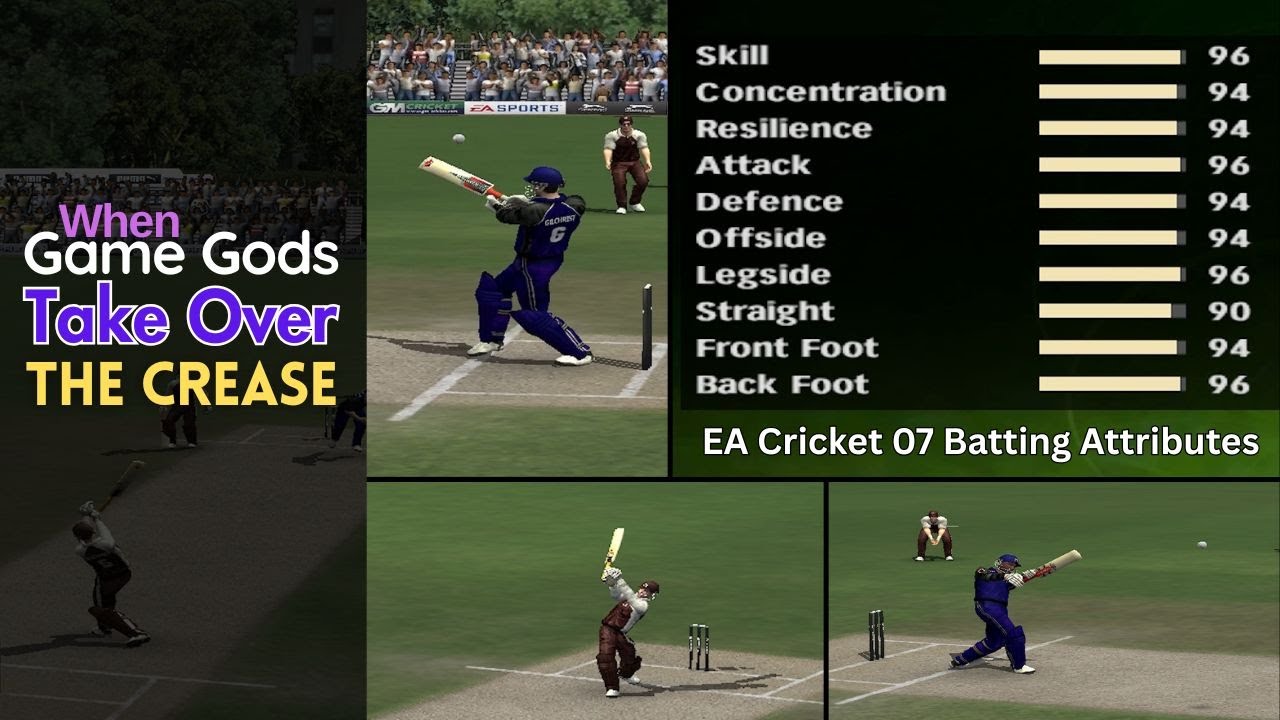 Cricket Game Gods Assembled! Epic Showdown of EA Cricket 07’s Highest Attribute Holders