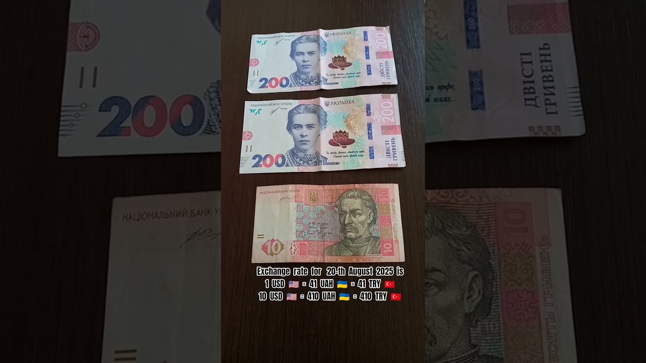 10 USD in Turkish Currency vs 10 USD in Ukrainian Currency