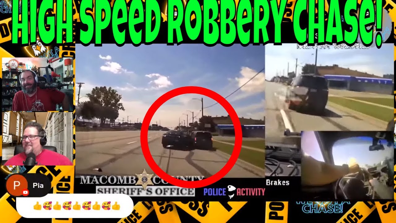 Police Chase of Bank Robbery Suspect In Illinois - YouTube