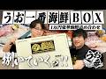 【うお一番】1万円海鮮ボックス！東海オンエア虫眼鏡さんの家で捌いて豪華刺し盛りで呑む！【きまぐれクック/愛知/岡崎/宅飲み/晩酌】