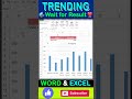Chart Create in Excel Viral Tips #excel #exceltricks