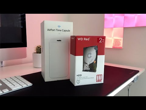 Defekte Festplatte bei Apple AirPort Time Capsule tauschen. 2TB NAS HDD einbauen. (HDD Fehler?)