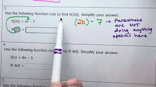 Evaluate a Function: Plug in an Expression (Example 3)