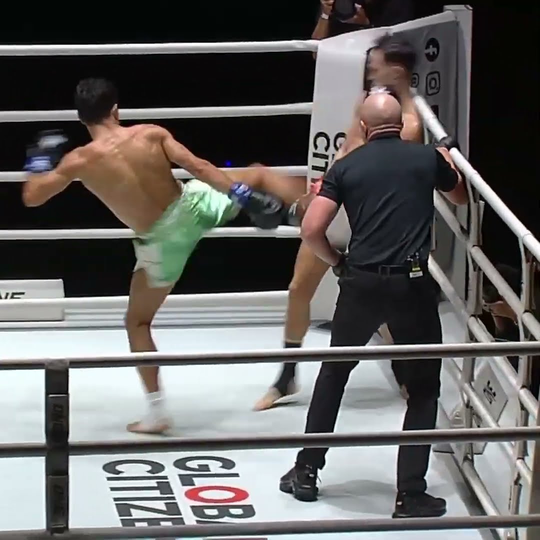 Things got HEATED at the end of Jonathan Di Bella’s kickboxing duel with Rui Botelho ?⚔️